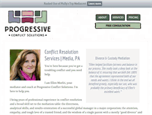 Tablet Screenshot of progressiveconflictsolutions.com